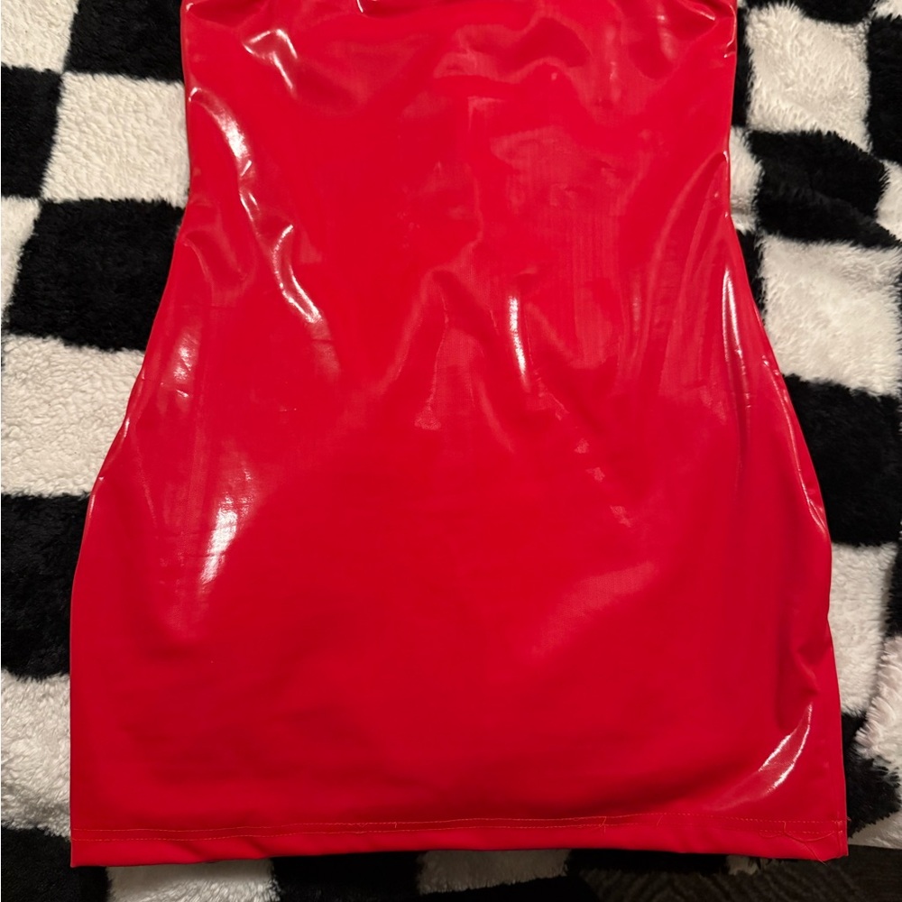 Shiny Red Dress